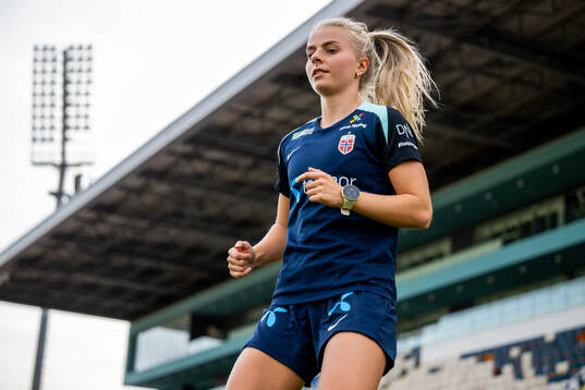 Emilie Woldvik of the Norwegian women's national football