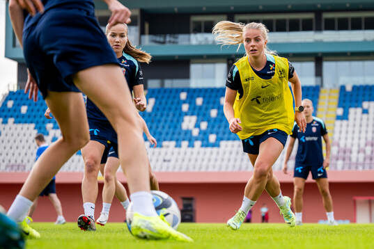 Emilie Woldvik of the Norwegian women's national football