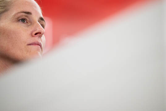 Gemma Grainger, head coach of the Norwegian women's
