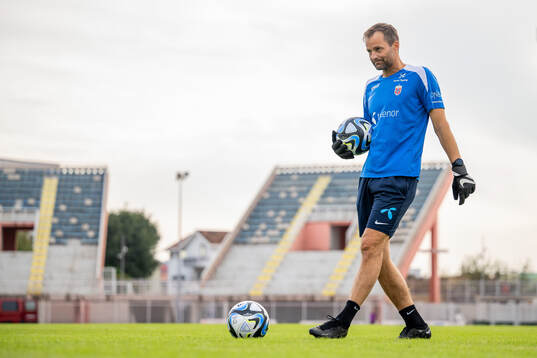 Jon Knudsen, goalkeeper coach of the Norwegian women's