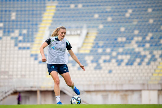 Mathilde Harviken of the Norwegian women's national