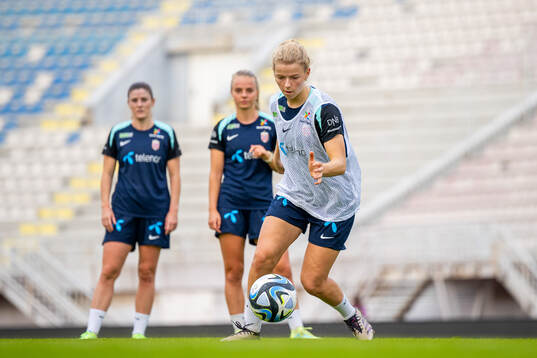 Justine Kielland of the Norwegian women's national football
