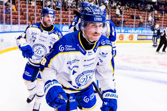 Leksands Justin Glenn Kloos jubel