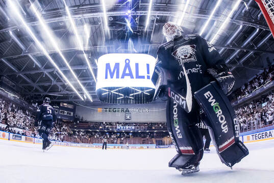 Linköpings målvakt Christian Heljanko deppar