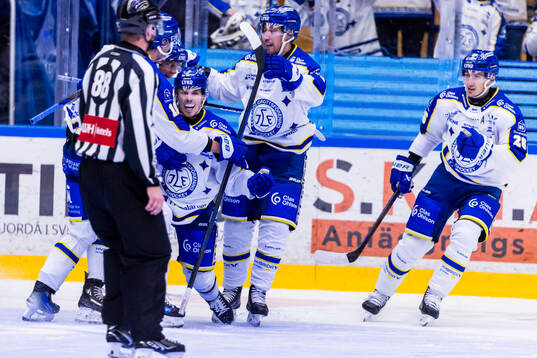 Leksands Marcus Karlberg jublar
