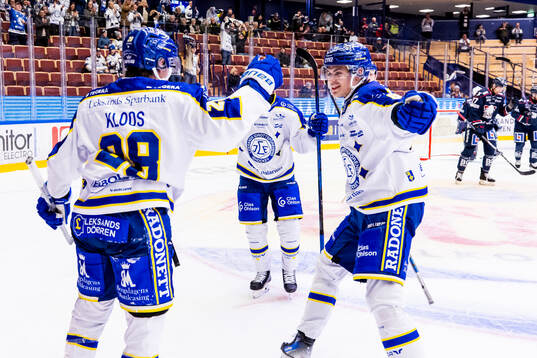 Leksands Justin Glenn Kloos jublet