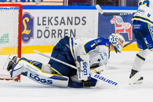 Leksands målvakt Marcus Gidlöf