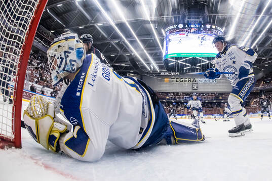 Leksands målvakt Marcus Gidlöf