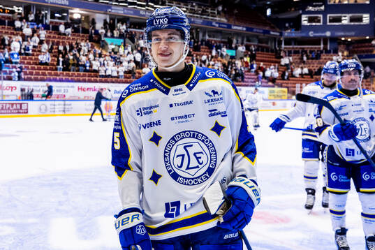 Leksands Andro Kaderli jublar