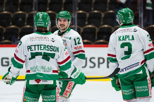 Rögles Brady Ferguson, Michael Kapla och Jesper Pettersson