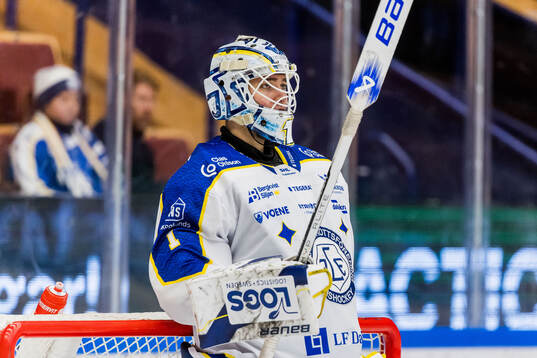 Leksands målvakt Marcus Gidlöf