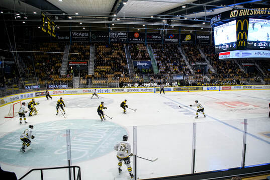 Interiör vy av ABB Arena Nord