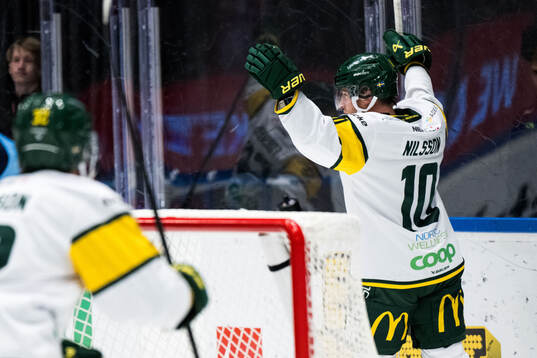 Björklövens Marcus Nilsson jublar