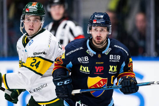 Björklövens Linus Cronholm och Djurgårdens Marcus Krüger