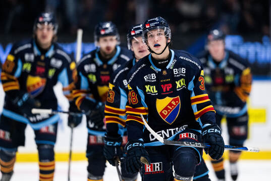 Djurgårdens Victor Eklund jublar