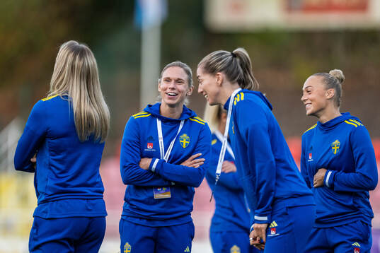Jonna Andersson, Linda Sembrant and Hanna Bennison of Sweden