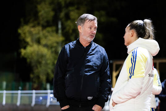Head coach Peter Gerhardsson and Johanna Rytting Kaneryd of
