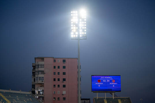 The scoreboard shows the result