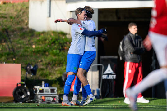 Helsingborgs Taylor Silverholt jublar