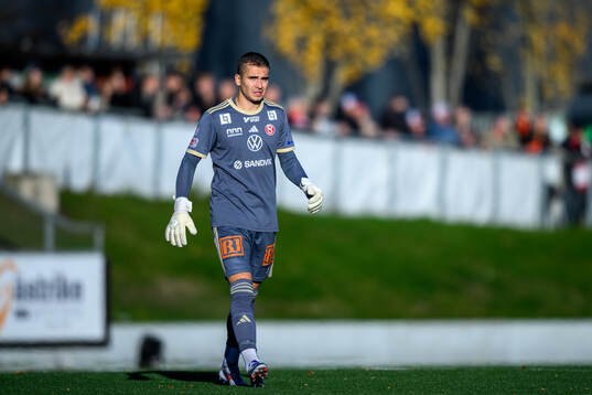 Sandvikens IFs målvakt Felix Jakobsson