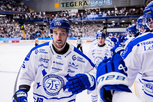 Leksands Max Veronneau jublar
