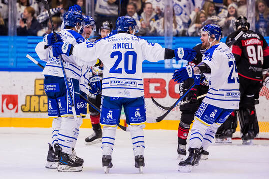 Leksands Max Veronneau jublar