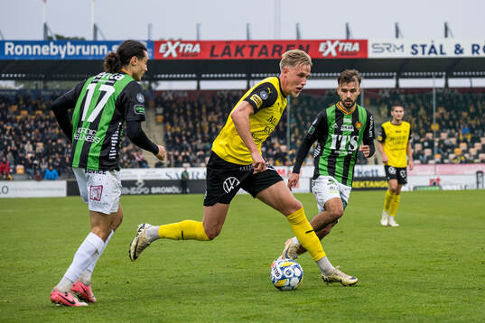 Under fotbollsmatchen i Allsvenskan mellan Mjällby och GAIS