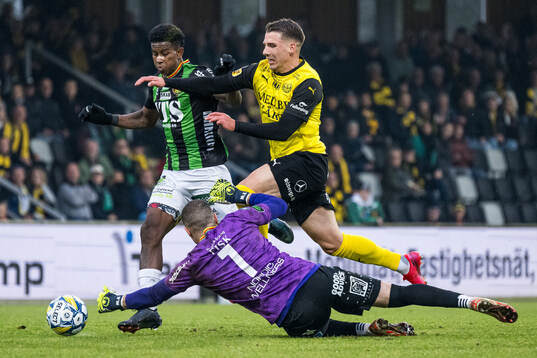 GAIS Mergim Krasniqi och Chovanie Shakur Amatkarijo mot