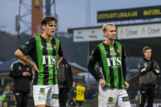 GAISs Axel Henriksson och Robin Wendin Thomasson deppar