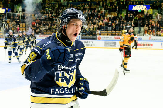 HV71s Jamiro Reber jublar