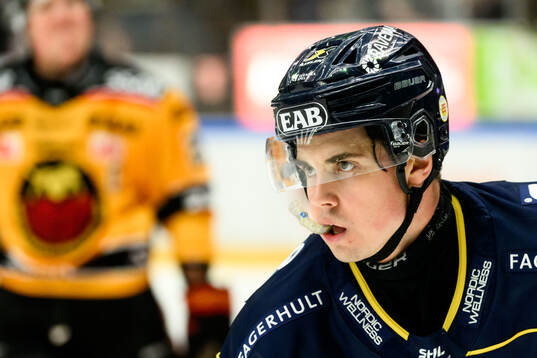 HV71s Hugo Fransson jublar