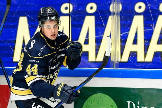 HV71s Hugo Fransson jublar