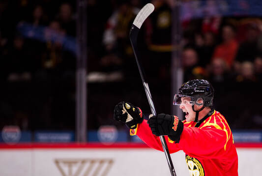 Brynäs Victor Söderström jublar
