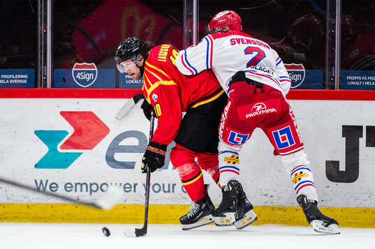 Brynäs Johan Larsson och Timrås Per Svensson