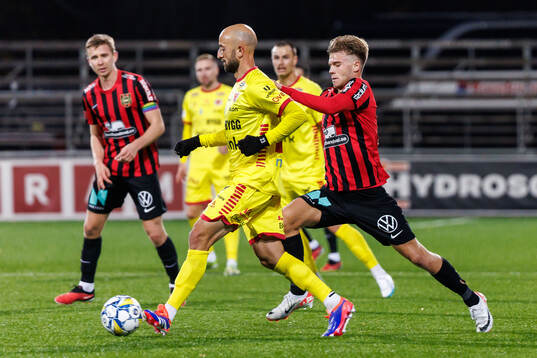 Kalmars Robert Gojani och Brommapojkarnas Wilmer Odefalk