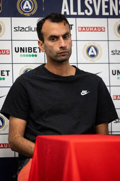 Brommapojkarnas tränare Andreas Engelmark