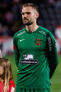 Brommapojkarnas målvakt Lucas Hägg Johansson
