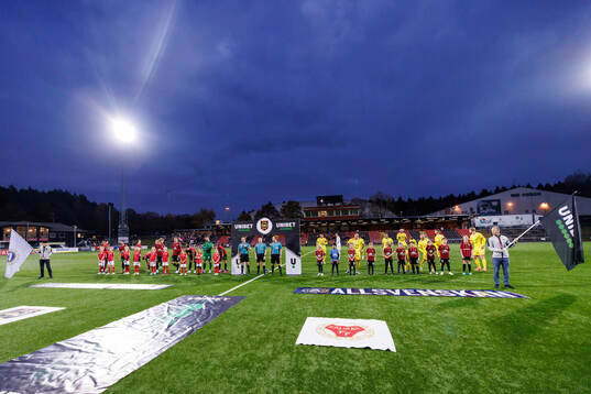 Brommapojkarnas och Kalmars spelare i lineup