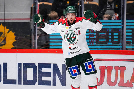 Frölundas Henrik Tömmernes jublar