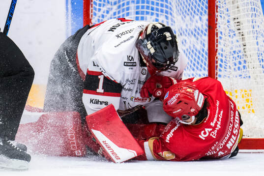 under ishockeymatchen i Hockeyallsvenskan mellan Kalmar och