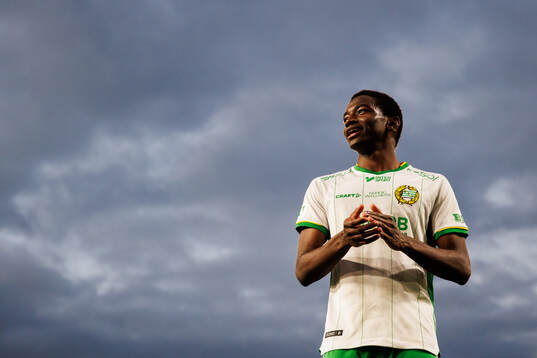 Hammarbys Bouzomana Toure jublar