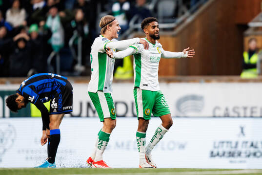 Hammarbys Tesfaldet Tekie jublar