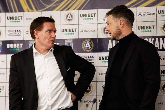 Sirius tränare Christer Mattiasson och Hammarbys tränare