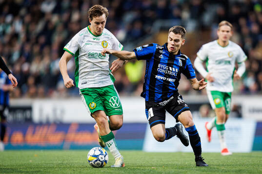 Hammarbys Hampus Skoglund och Sirius Leo Walta