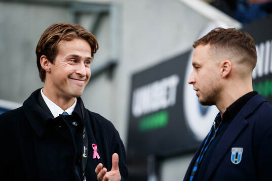 Hammarbys tekniske chef Adrian von Heijne och Sirius chef