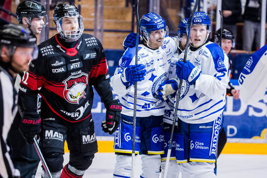 Malmö Redhawks Joseph Berger deppar och Leksands Justin