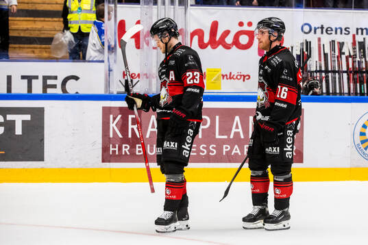 Malmö Redhawks Christoffer Forsberg och Matias Lassen