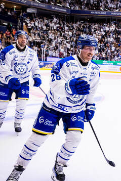 Leksands Justin Glenn Kloos jubel