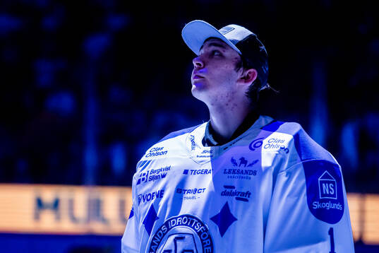 Leksands målvakt Marcus Gidlöf