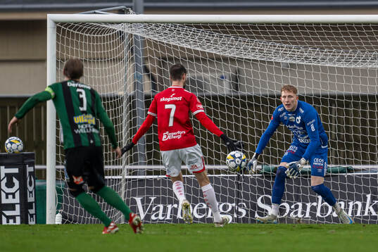 Degerfors målvakt Rasmus Forsell